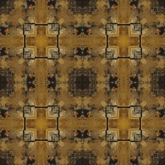 Art grunge brown seamless abstract pattern illustration background