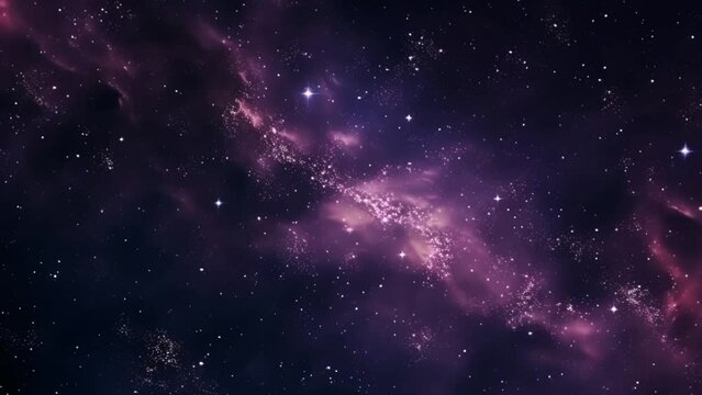 Stars fly across space