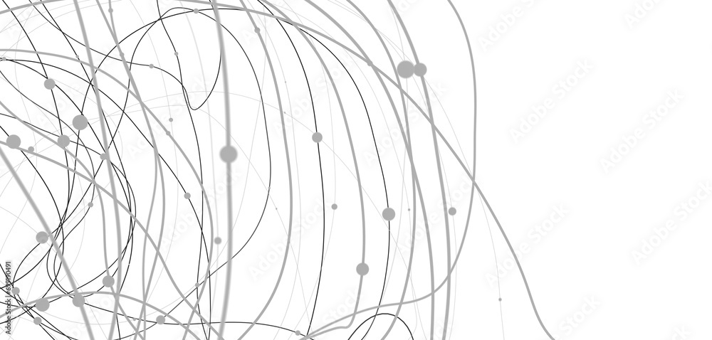 Poster falling cyber particles. big data stream. 3d