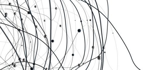 Falling cyber particles. Big data stream. 3d