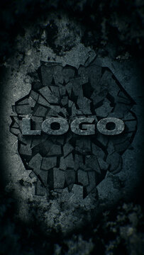 Breaking a Stone Wall Rock Logo Reveal