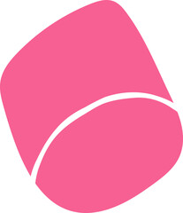 pink piece of marshmallow