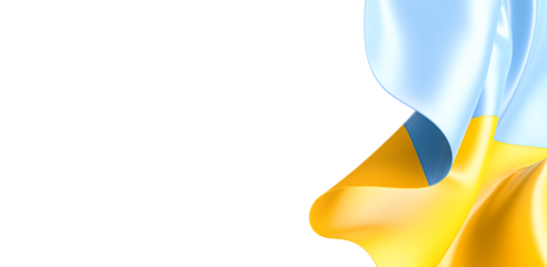 Dynamic Icon: Mesmerizing 3D Ukraine Flag Stands Tall in Unity