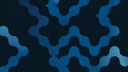 Abstarct wavy dotted ball line background.