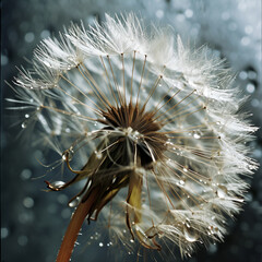 "Dawn's Whisper: A Morning Dandelion's Tale"