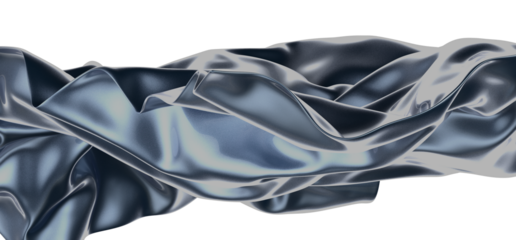 Fluid Abstraction: Abstract 3D Blue Wave Illustration with Captivating Visual Texture