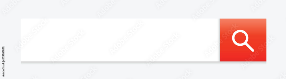 Poster simple search bar as part of user interface design. vector illustration.