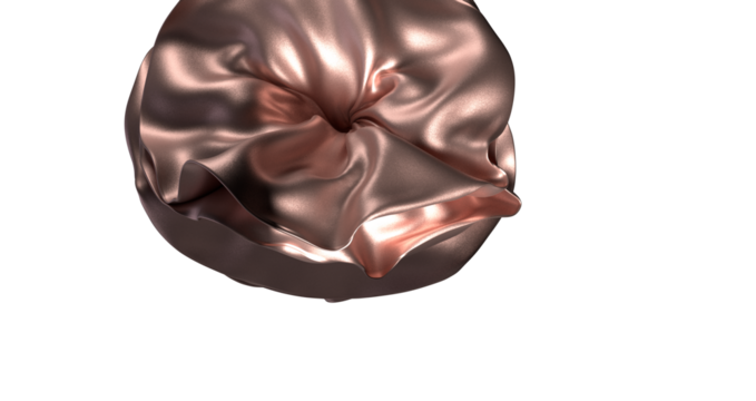 Textured Opulence: Abstract 3D Gold Cloth Illustration for Exquisite Artistry