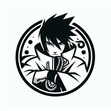 Sasuke Vector Logo White Background