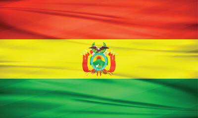 Illustration of Bolivia Flag and Editable vector Bolivia Country Flag
