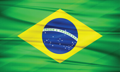 Illustration of Brazil Flag and Editable Vector of Brazil Country Flag