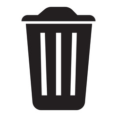 Trash can icon. symbol of delete or remove with trendy flat style icon for web site design, logo, app, UI isolated on white background. vector illustration eps 10