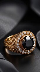 Naklejka premium wedding rings on a pillow