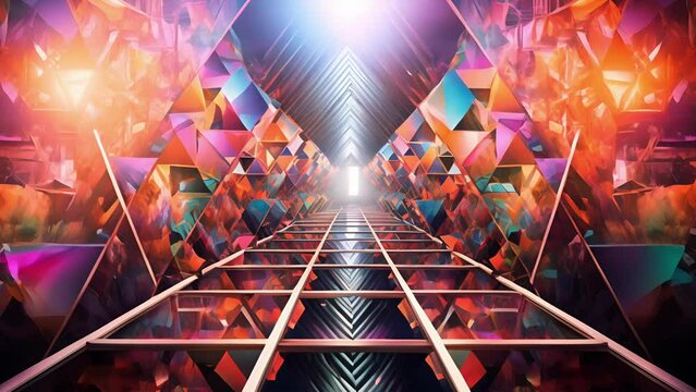 Peer into a distorted mirror world, where reality fractures into kaleidoscopic patterns that mesmerize and bewilder.