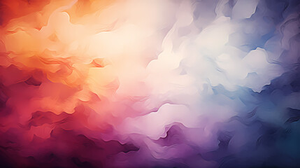 Abstract cloud wallpaper, watercolor poster web page PPT background, digital technology background