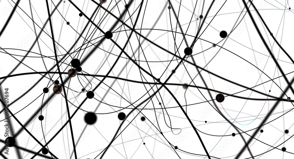 Poster abstract futuristic network on background illustration