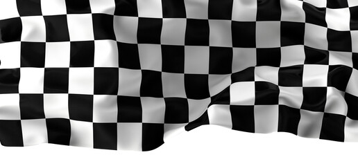 Fototapeta premium Waving racing finish flag in