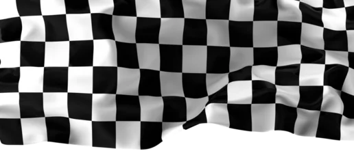 Fototapeten Waving racing finish flag in © vegefox.com