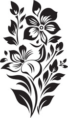 Ethnic Elegance Decorative Floral Logo Icon Tradition Blossom Ethnic Floral Vector Design