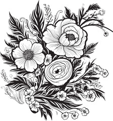 Radiant Floralscape Background Logo Design Infinite Petal Whirl Vector Floral Icon