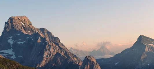 Foto auf Acrylglas Alpen sunset in the mountains