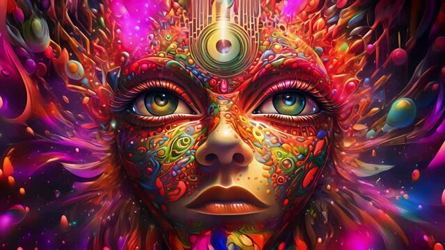 Open your third eye and awaken your psychedelic senses with this mindbending video that combines trippy visuals, pulsating music, and psychedelic art.