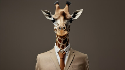 Animal africa african tall wild zoo wildlife neck nature mammal giraffe - obrazy, fototapety, plakaty