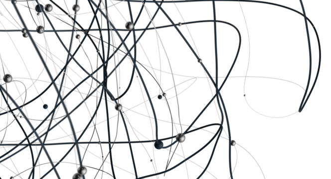 abstract futuristic network on background illustration