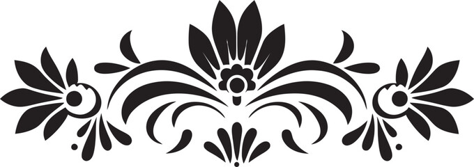 Harmonious Petal Accents Decorative Line Logo Mystic Floral Borders Line Border Icon Design