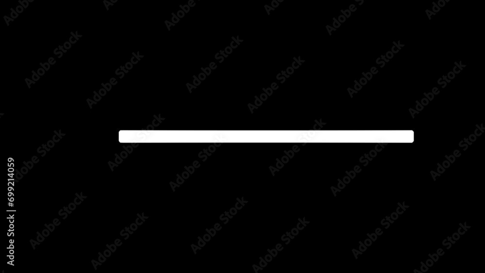 Poster text animation in end 2023 and start 2024 video with white line style on dark background