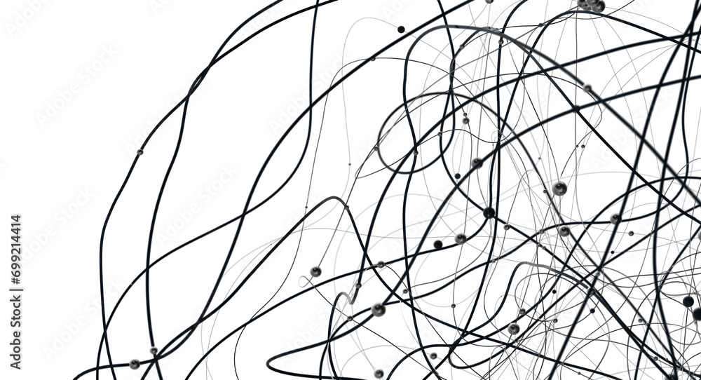 Poster abstract futuristic network on background illustration