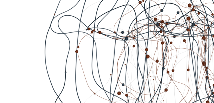 abstract futuristic network on background illustration