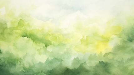 Obraz na płótnie Canvas Aquarelle Landscape Mist 