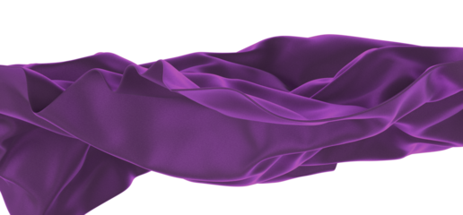 Abstract red cloth falling. Satin fabric flying in the wind