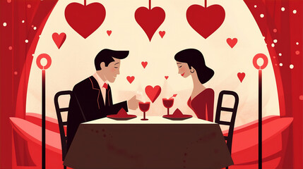 Embracing Love: A Candlelit Valentine's Dinner
