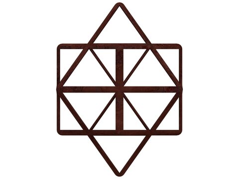 Wireframe Shape First Stellation of Cuboctahedron 3D print model