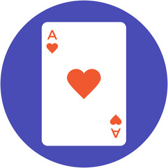 Heart Card Vector Icon