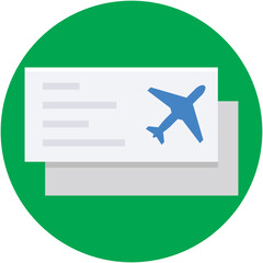 Air Ticket Vector Icon - obrazy, fototapety, plakaty