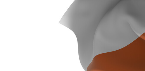 Abstract premium red white wave background social media template