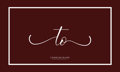 Alphabet letters TO or OT logo monogram
