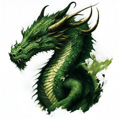 Green wooden dragon - Symbol of the year 2024 according to the Chinese lunar calendar.