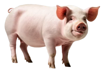 Fotobehang pig on transparent background, PNG © prasanth