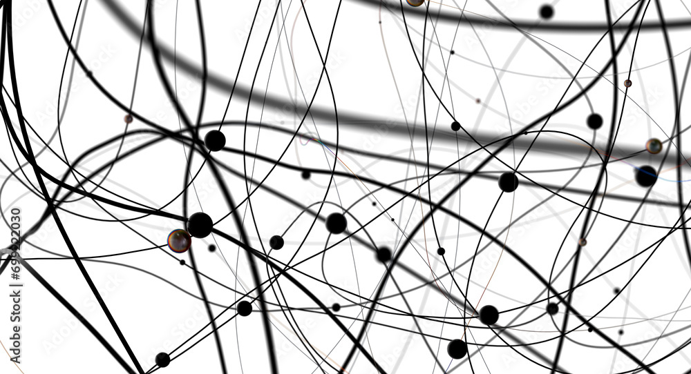 Poster network structure - abstract design connection
