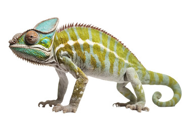 Obraz premium chameleon on transparent background, png