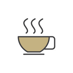 espresso icon. sign for mobile concept and web design. outline vector icon. symbol, logo illustration. vector graphics.
