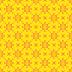 Bandhni seamless pattern. Indian Gujarati, Jaipuri style pattern in yellow and gold 