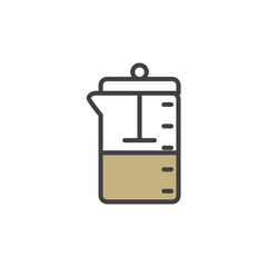 coffee pots icon. sign for mobile concept and web design. outline vector icon. symbol, logo illustration. vector graphics.