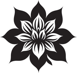 Fototapeta premium Elegant Botanical Sketch Minimal Hand Drawn Emblem Graceful Vector Bloom Simple Black Logo