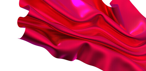 Flowing purple cloth background, 3d rendering.