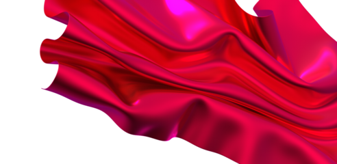 Flowing purple cloth background, 3d rendering.